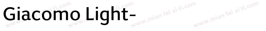 Giacomo Light字体转换